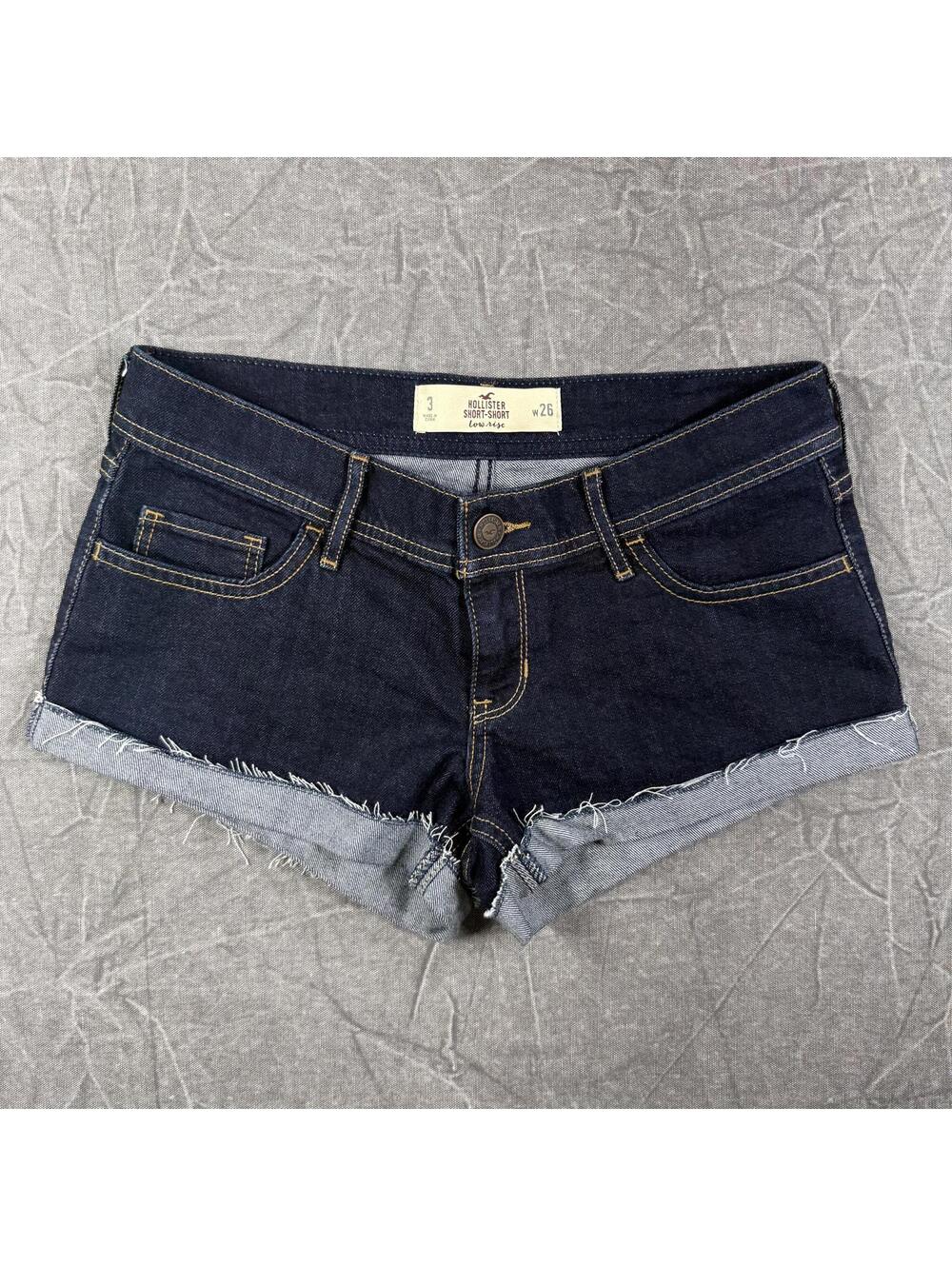 Hollister Shorts Women's 3 Blue Cuffed
